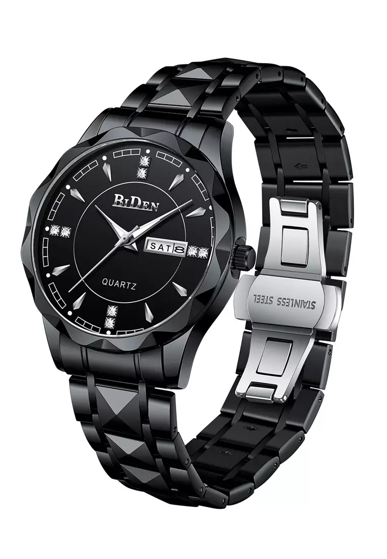 Jam Tangan Wanita Anti Air Original Branded Cewek Terbaru Asli Besi Tahan Karat Gerakan Kuarsa Women Watch Hitam