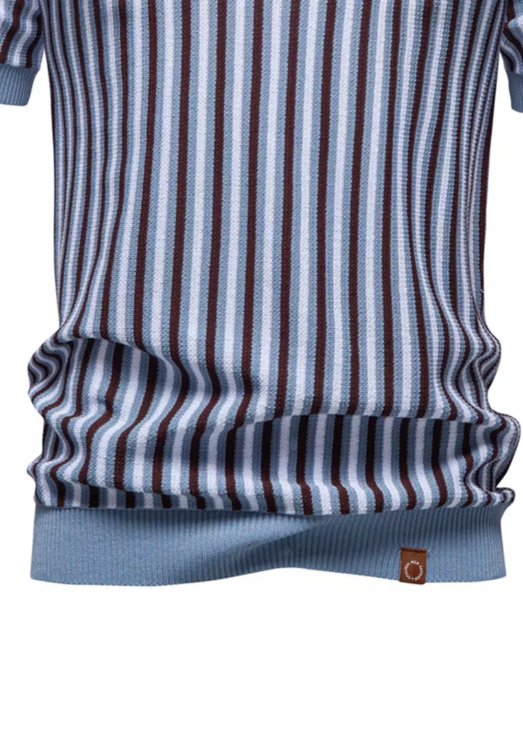 商務條紋Polo衫 AX-PSD8032