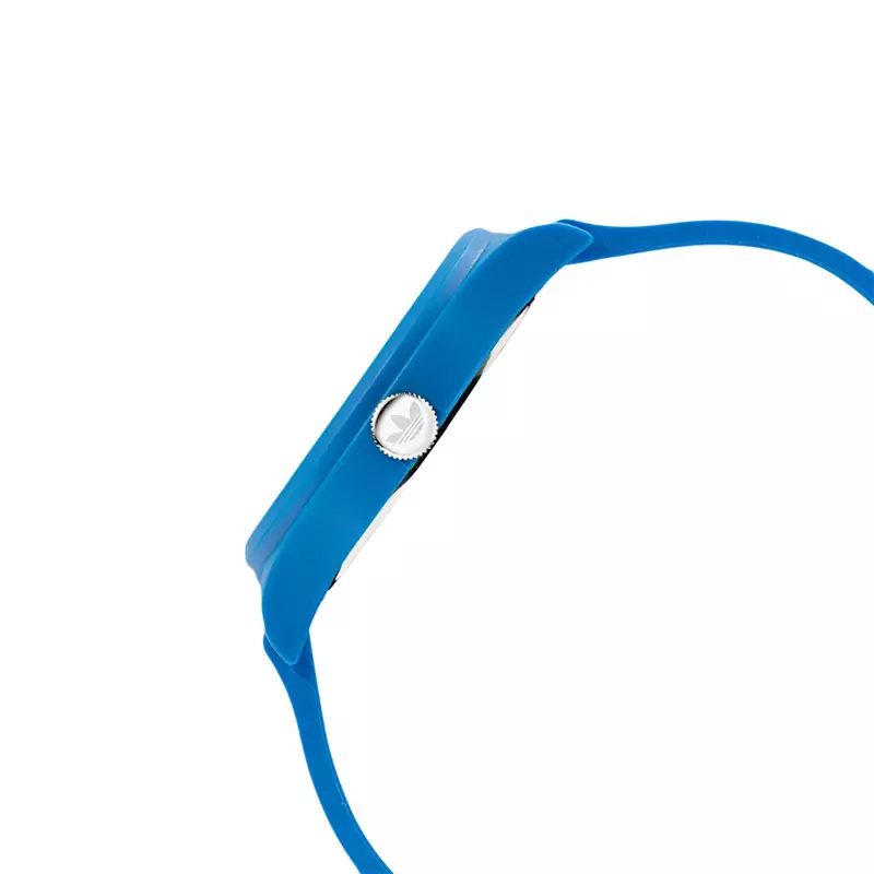 Jam Tangan Unisex Adidas AOST22042 Blue Dial Blue Rubber Strap