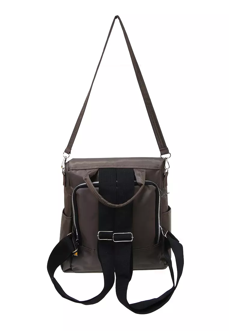 Ana Tas Ransel Wanita Simple Backpack Woman Premium Quality - Brown