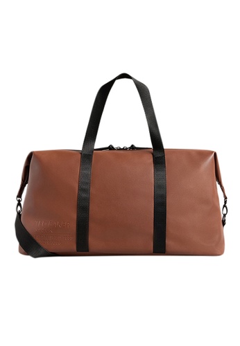 TED BAKER brown Ted Baker Men's Tomson Recycled PU Holdall 8A4A9ACEFEA8ECGS_1