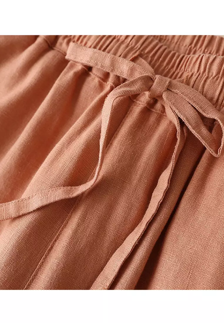 Big Size Cotton-flax Casual Pants RZ9020