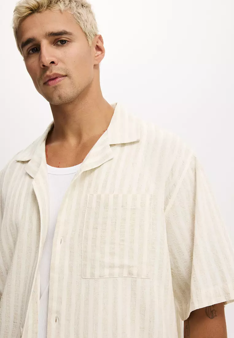 Textured Short Sleeve Shirt