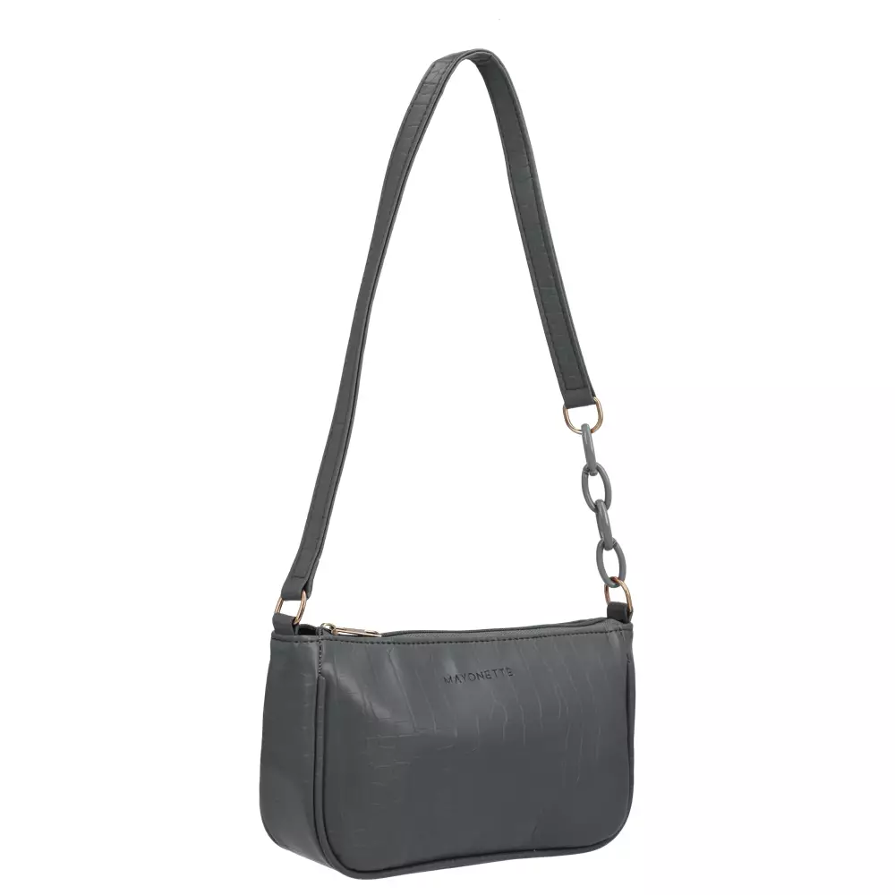 MYNT by Mayonette Vanda Shoulder Bag Vintage Croco Bag Tas Wanita Terbaru 2021 - Grey
