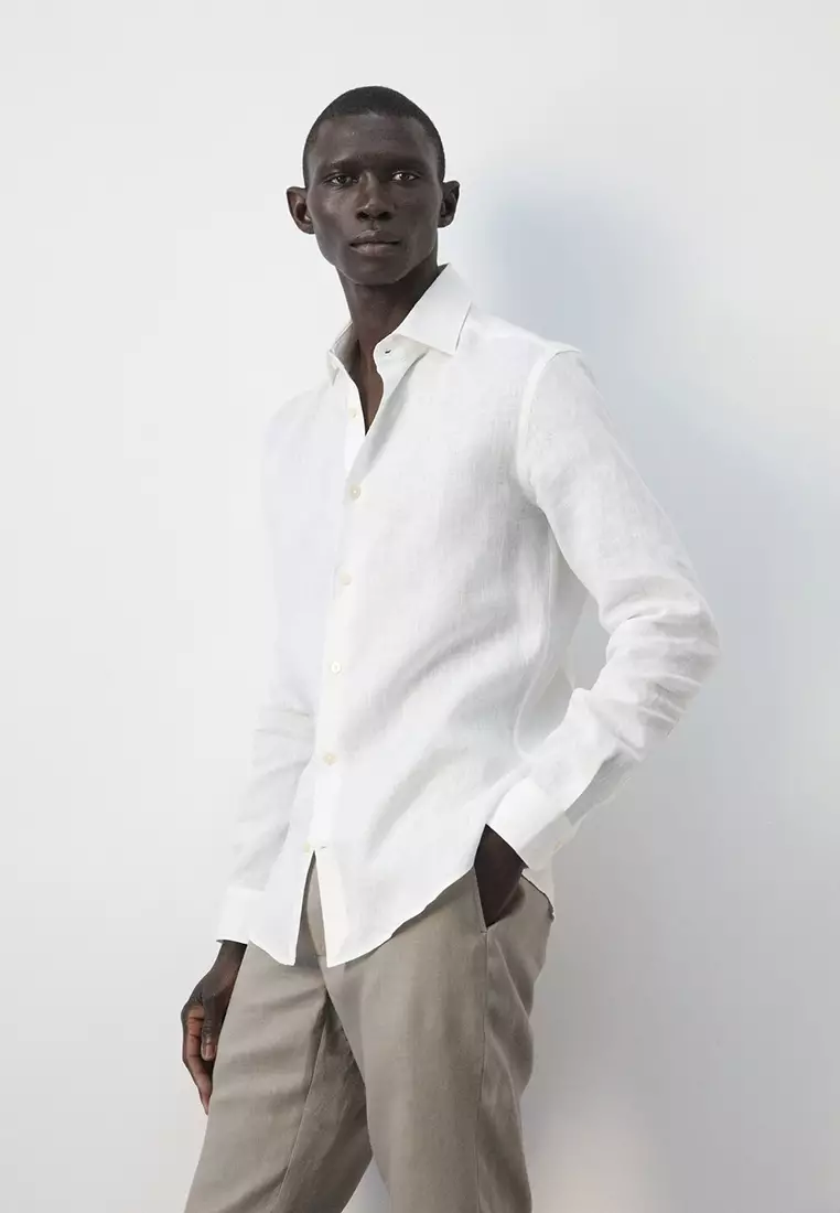 100% Linen Slim-Fit Shirt