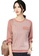 A-IN GIRLS pink Fashion Checkered Crewneck Top 69F1CAAFB2347AGS_1