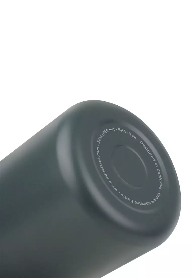 22oz Wide Mouth Water Bottle Graphite