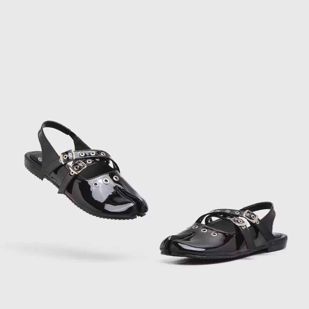 Flowie Flat Shoes Black