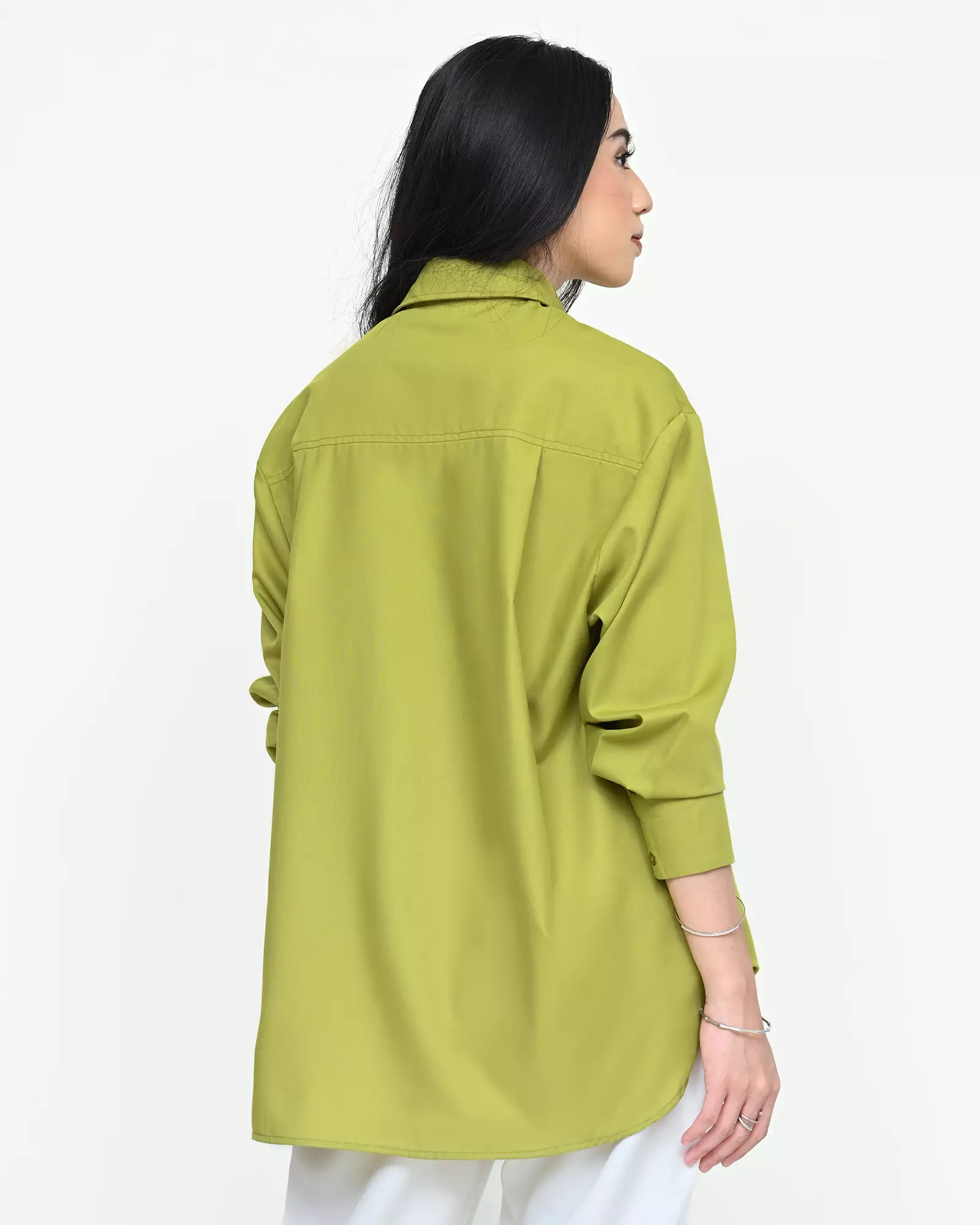 Jual Geulis Id Geulis Id PIPER SHIRT KEMEJA OVERSIZE WANITA LIME