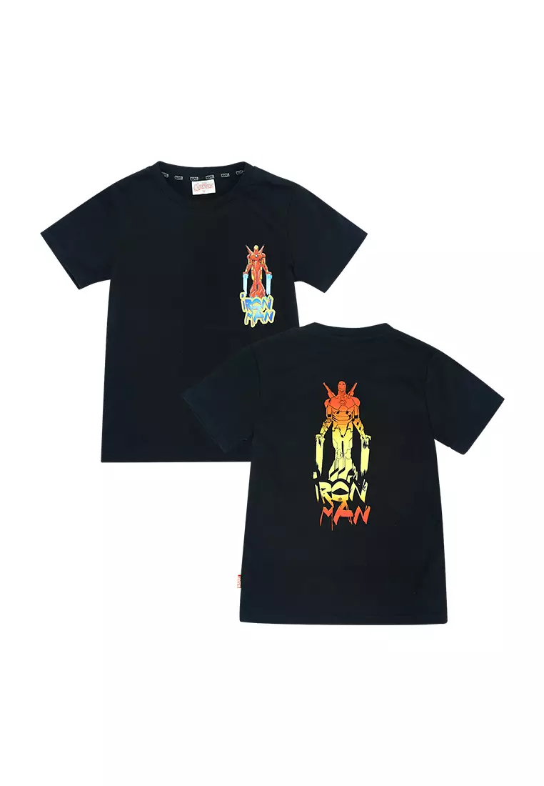 Boys Licensed Graphic T-Shirt Inked Iron Man