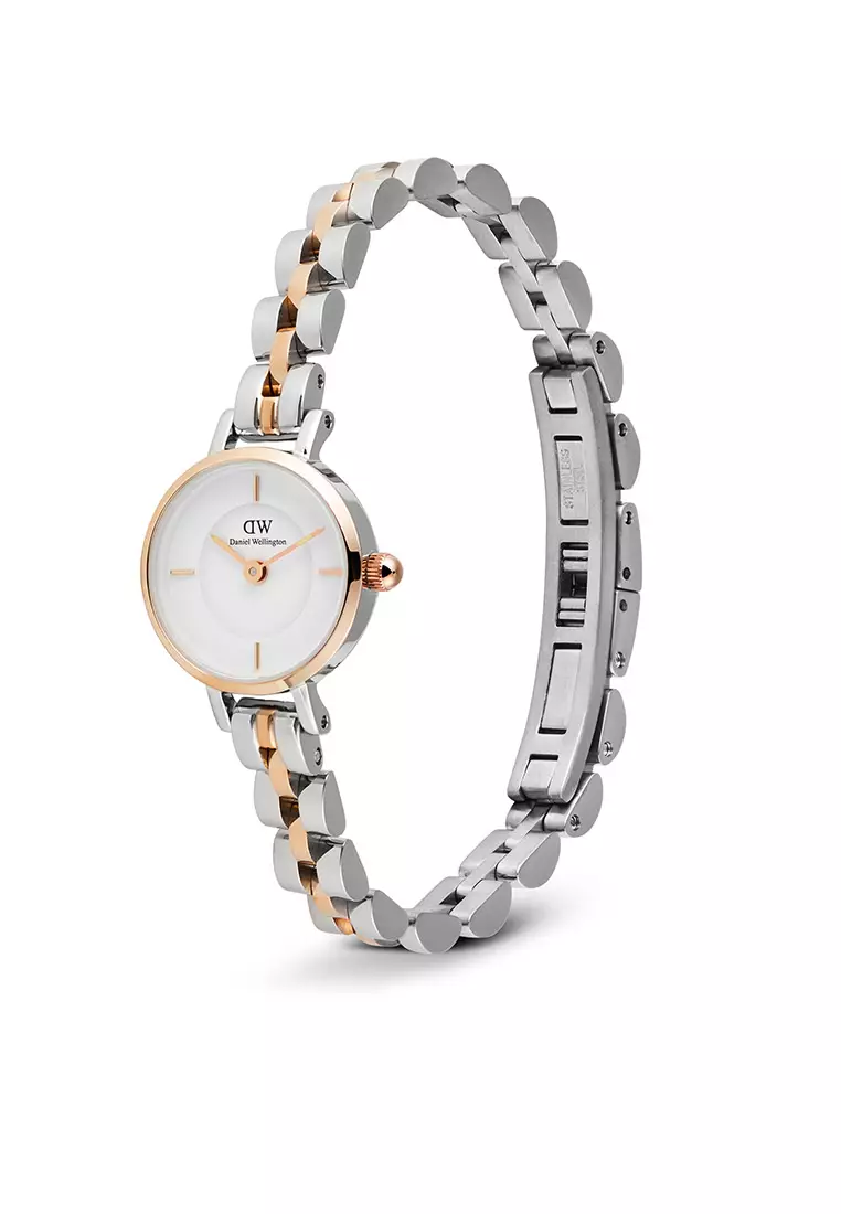 Petite Mini 3-Link Two Tone Rose Gold - Women Watch stainless steel watch DW Official Authentic Original 女士手錶 不銹鋼手錶 DW 官方 真皮手錶 正品