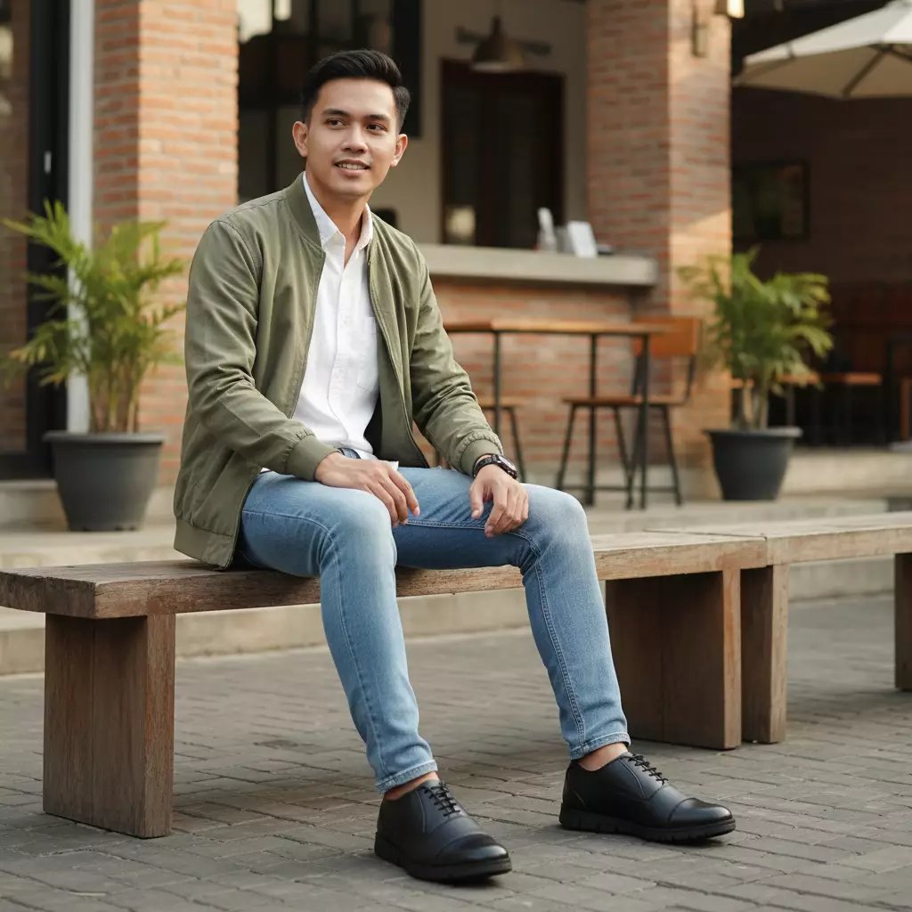 PAULMAY Sepatu Sneakers Pria  Modena 32 - Black