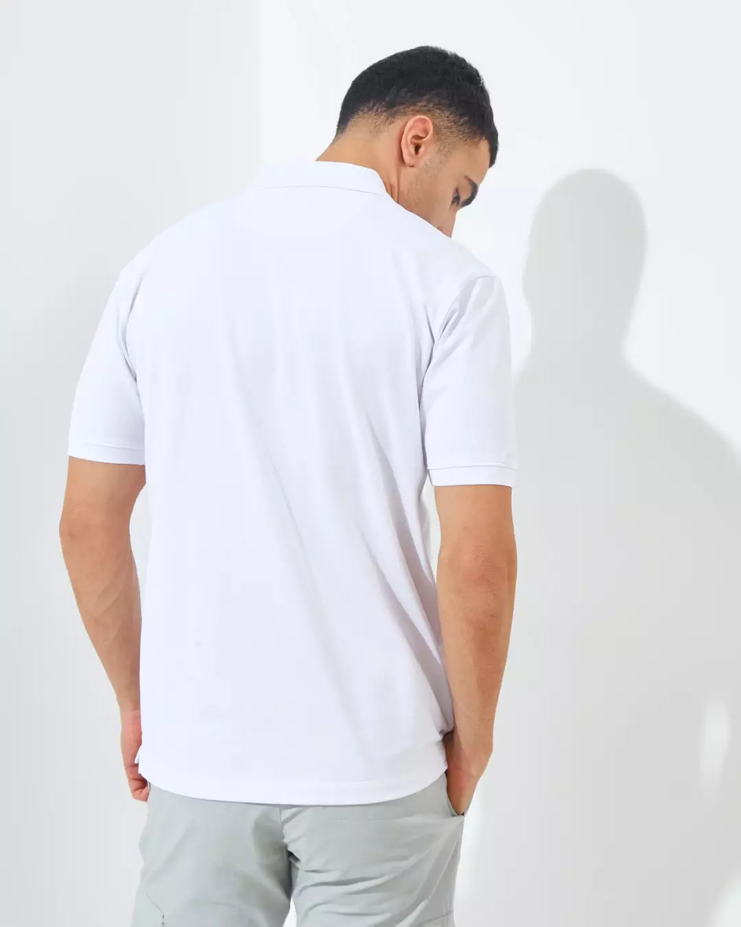 Jack Nicklaus Luther Polo Shirt Pria Regular Fit Putih Colour White