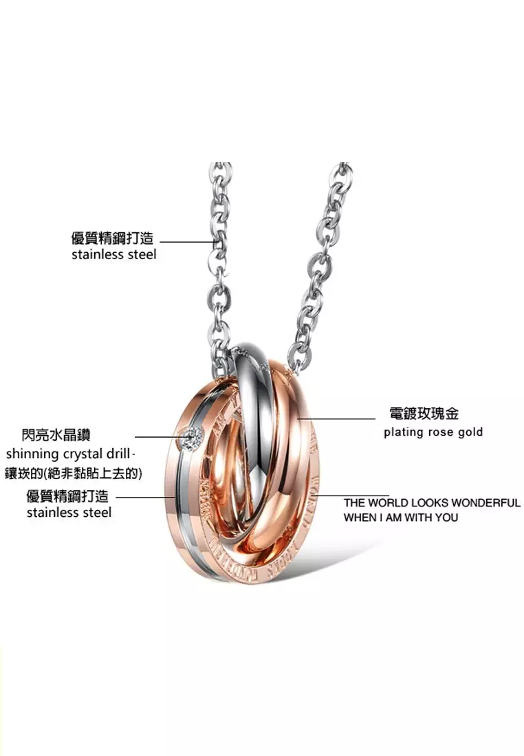 Couples Pendant Necklace Set