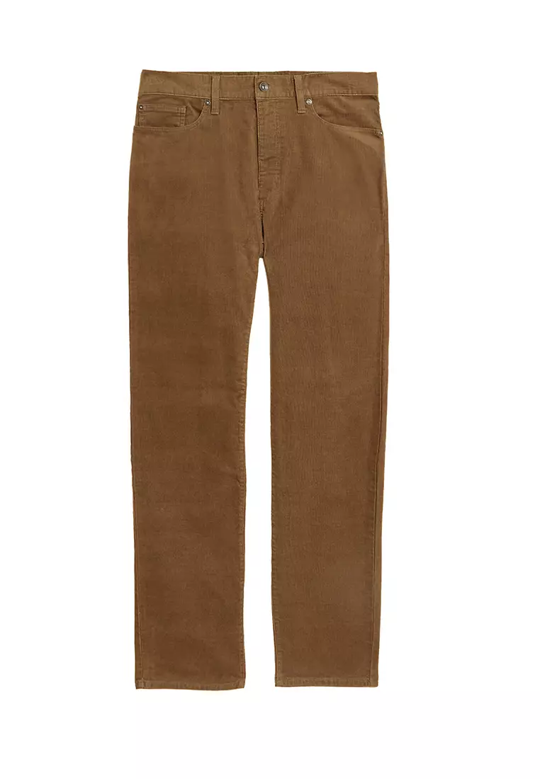 Jual Marks & Spencer Straight Fit Corduroy 5 Pocket Trousers Original ...