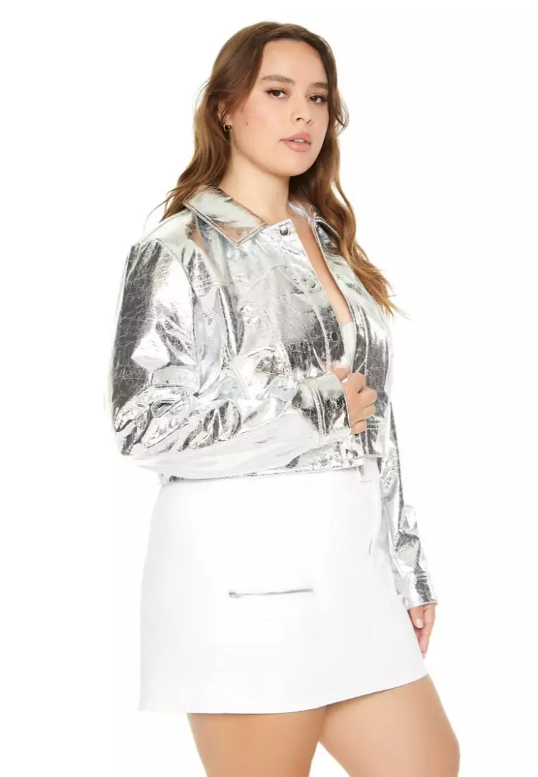 Forever 21 silver jacket sales