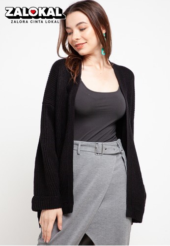 Wallpaper Jual Noir Sur Blanc Ladies Cardigan Original Zalora Indonesia For Free