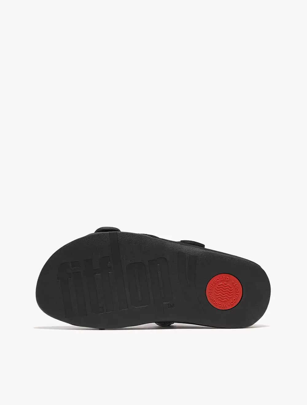 Fitflop GOgh Moc Men's Adjustable Water-Resistant Slides GT3-001- Black - Black