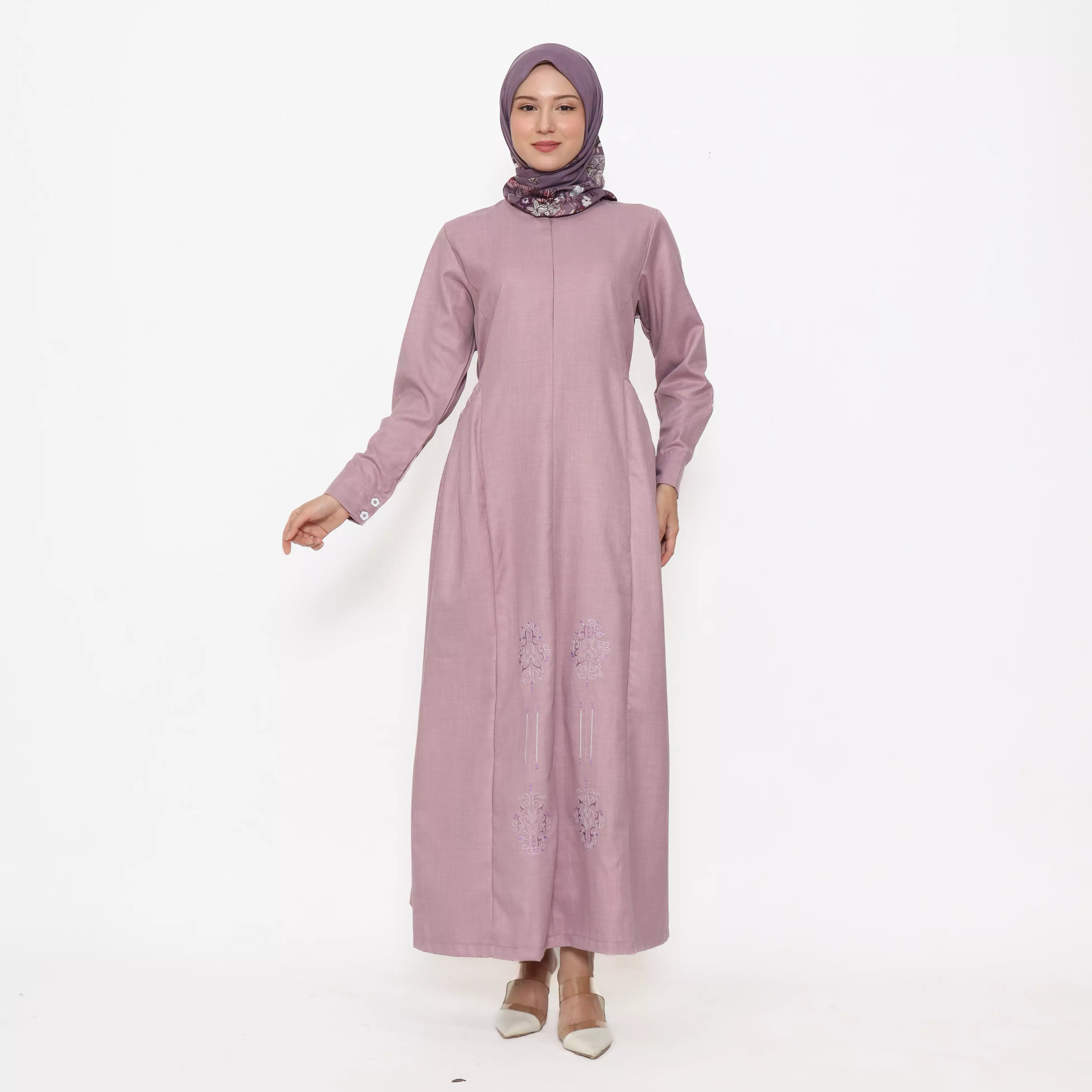 Gamis Sarimbit Wanita GMS 07 Mauve