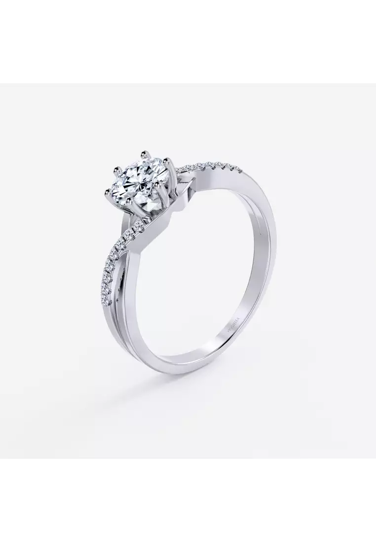 Vinstella Love Entwined Engagement Ring (16H&A)