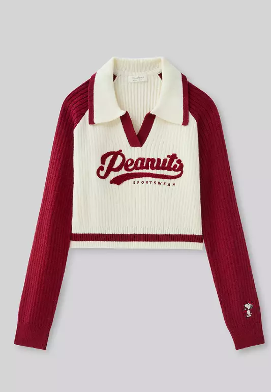SNOOPY COLLECTION POLO  KNIT SWEATER FOR WOMAN GIRL ST11039