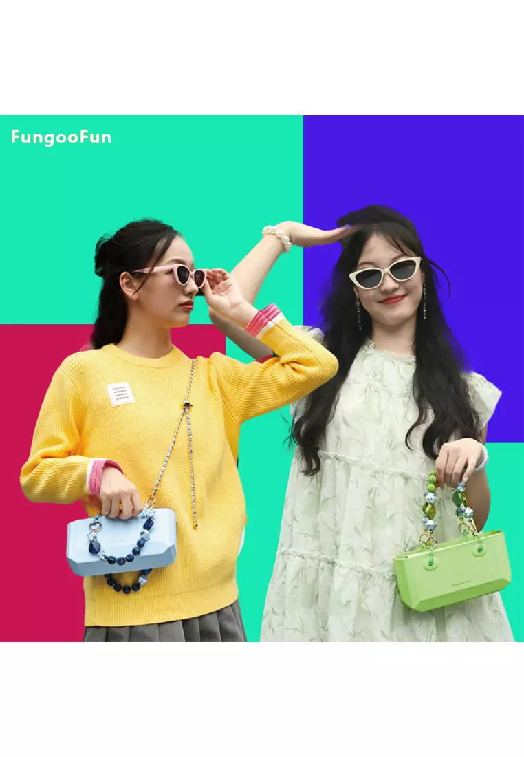 Fungoofun F538 EVA shoulder Hand Bag 11x22x6.6cm Green