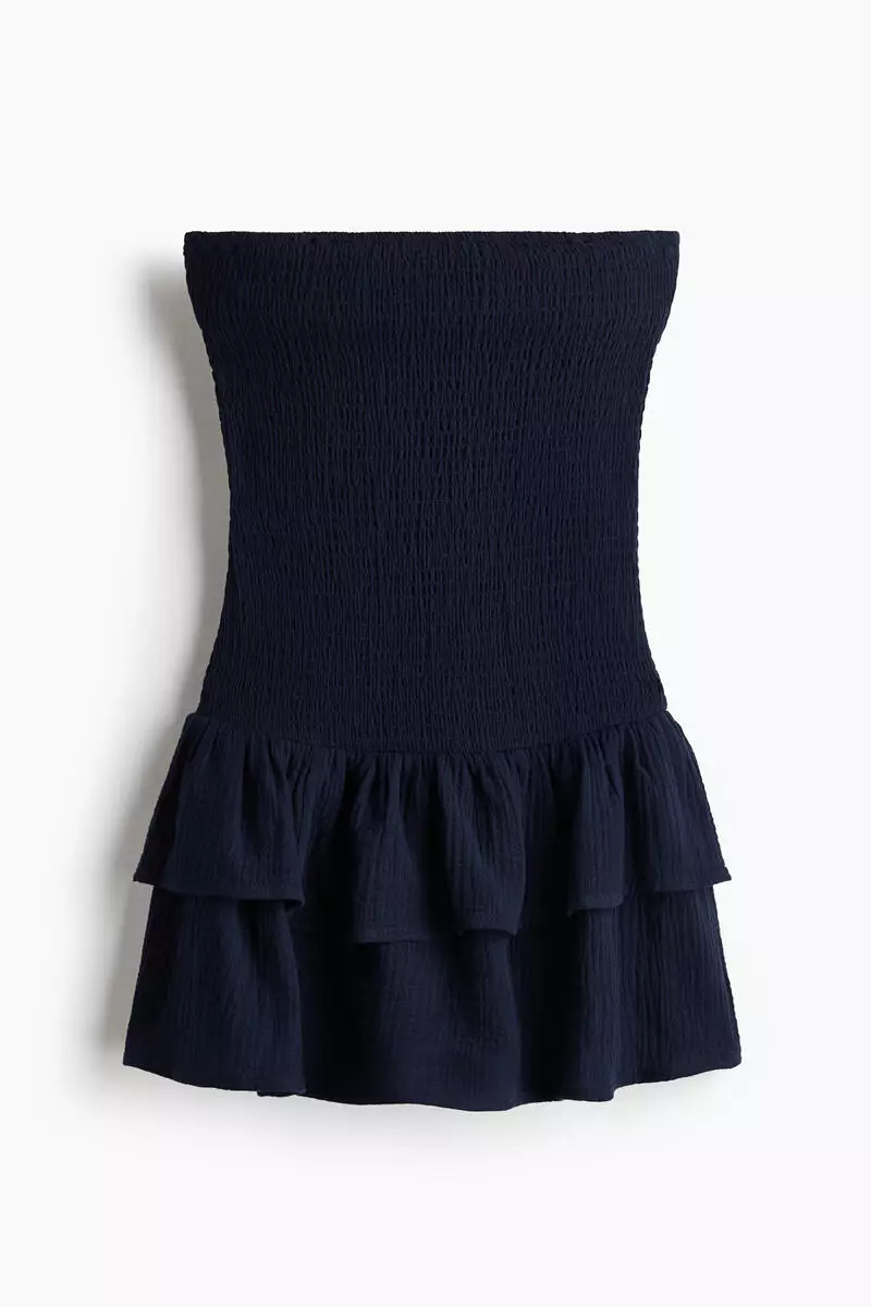 Smocked tiered dress
