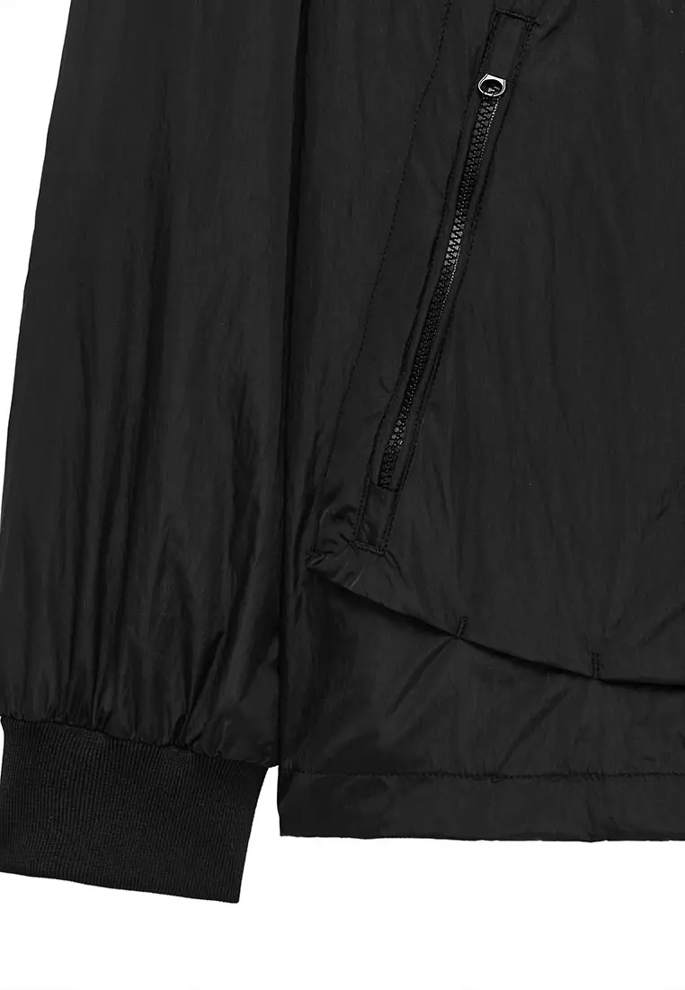 MENS BLACK RONSON PARACHUTE CARDIGAN