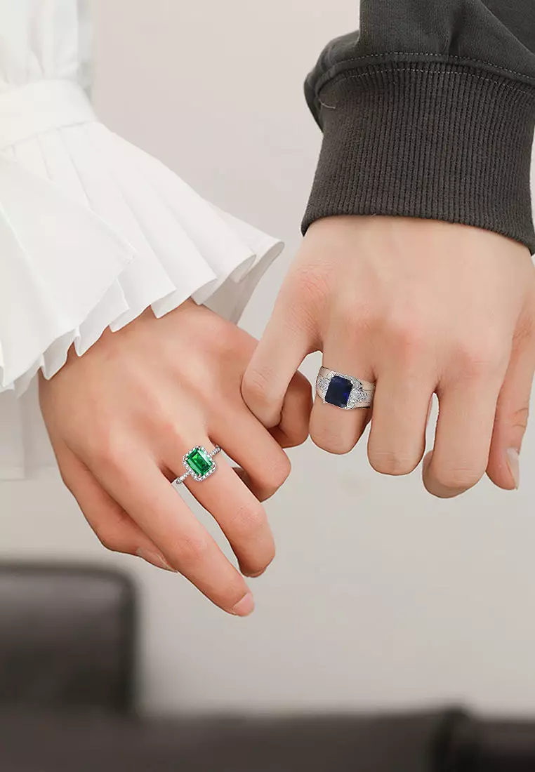 Cincin Original Paket couple Ring Elegan wanita Couple wedding Couple Pasangan Cowo Pria