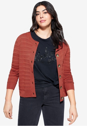 Buy Violeta By Mango Plus Size Striped Structure Cardigan Online On Zalora Singapore