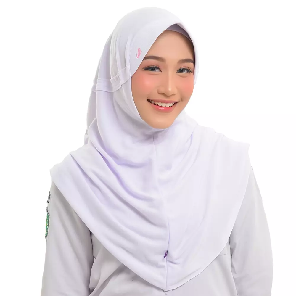 Rabbani - Kerudung Sekolah Instan Innova Lx - White L (New)