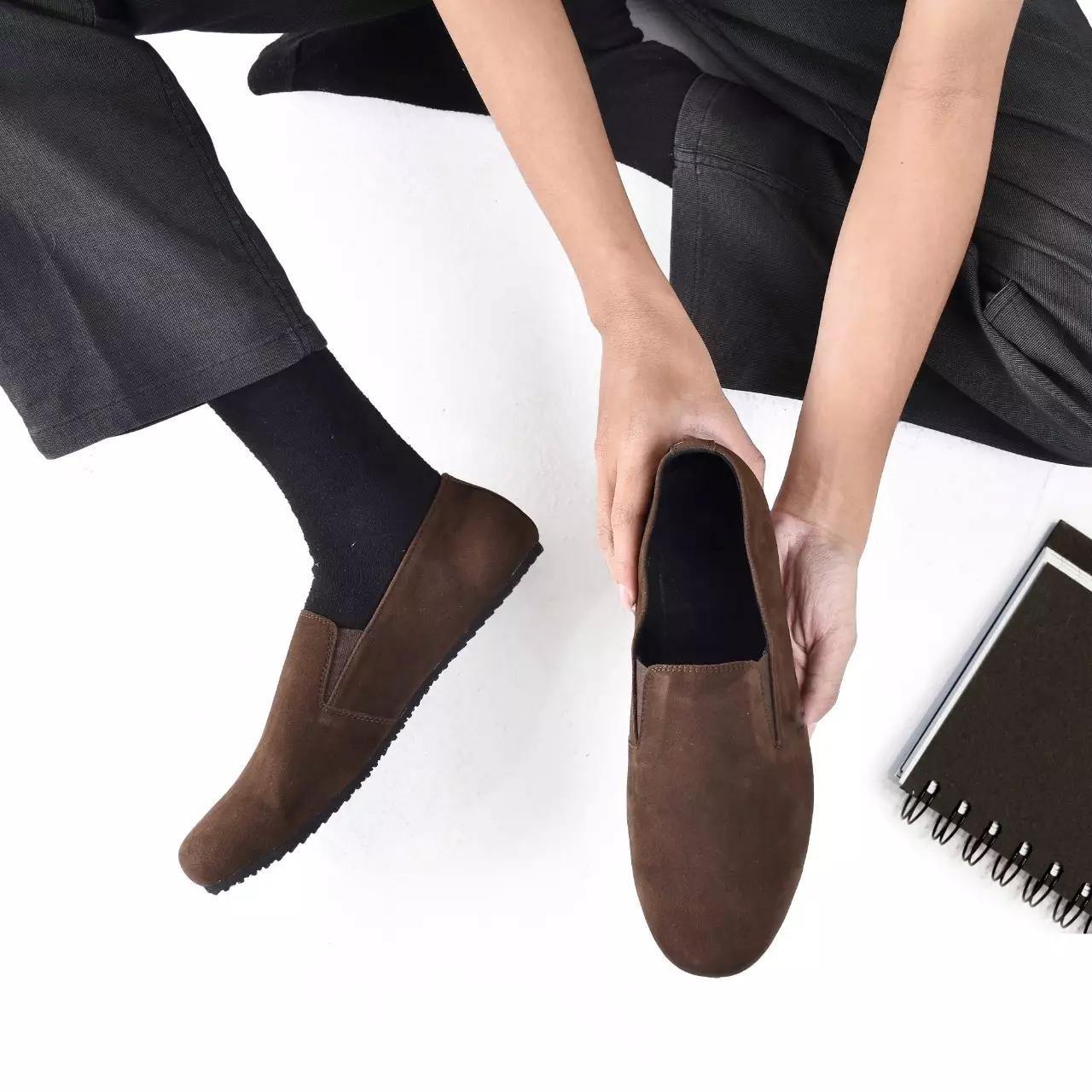 Country Boots Chiga - Sepatu Moccasin Flat - Brown