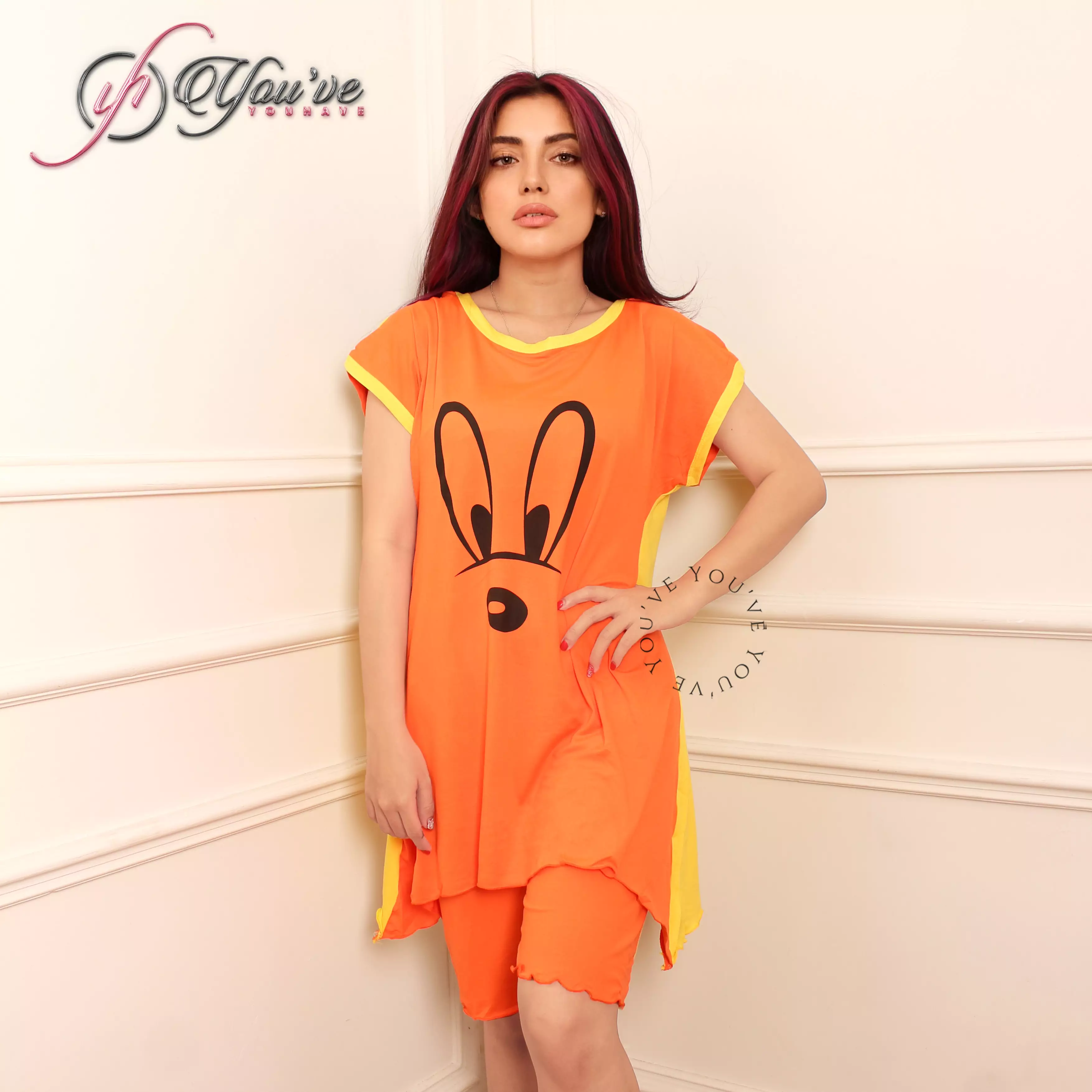 You've  (You Have) Set Baju tidur Sleepwear Wanita Piyama Wanita 8058-8