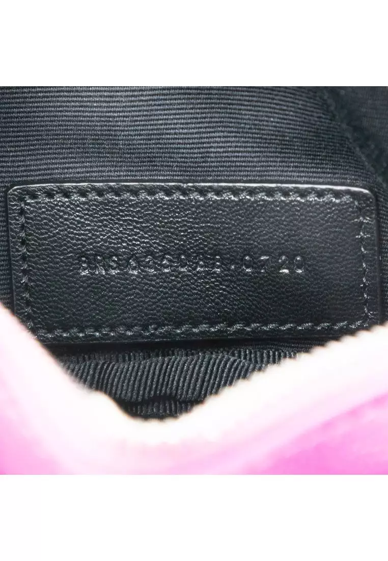 Pre-Loved Saint Laurent Baby Matelasse Grain De Poudre Monogram Lou Camera Bag