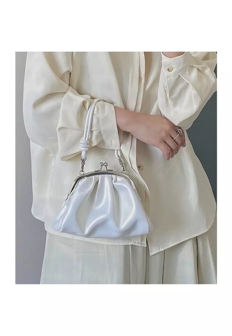 Tiny Tsabira White Mini Hand Bag