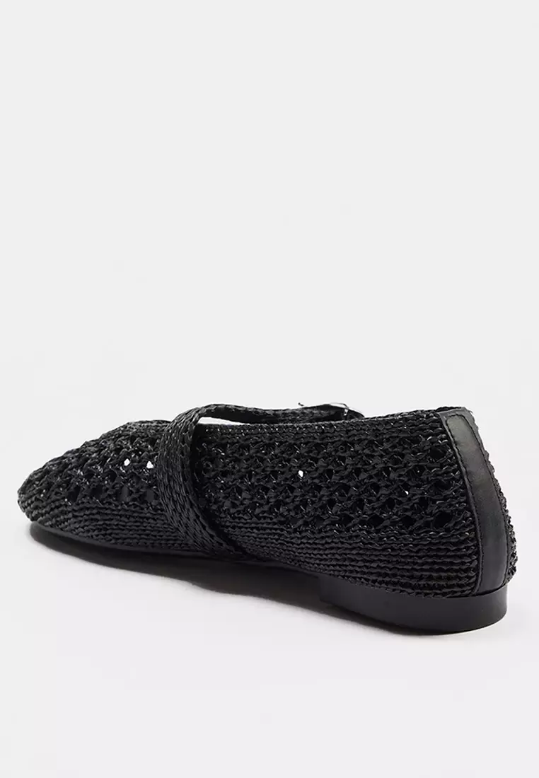 Black Women'S Ballet Flats Takss26Be00020