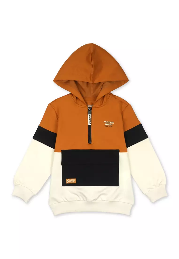 Boys Jacket With Hood And Print Details