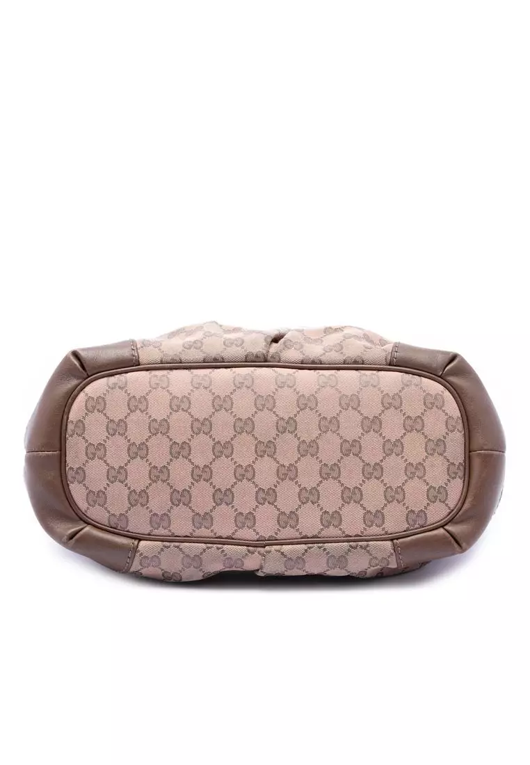 Pre-Loved Gucci Gg Canvas Sukey Satchel
