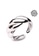 Millenne silver MILLENNE Millennia 2000 Croissant White Gold Ring with 925 Sterling Silver 1FDBAACFB38160GS_5