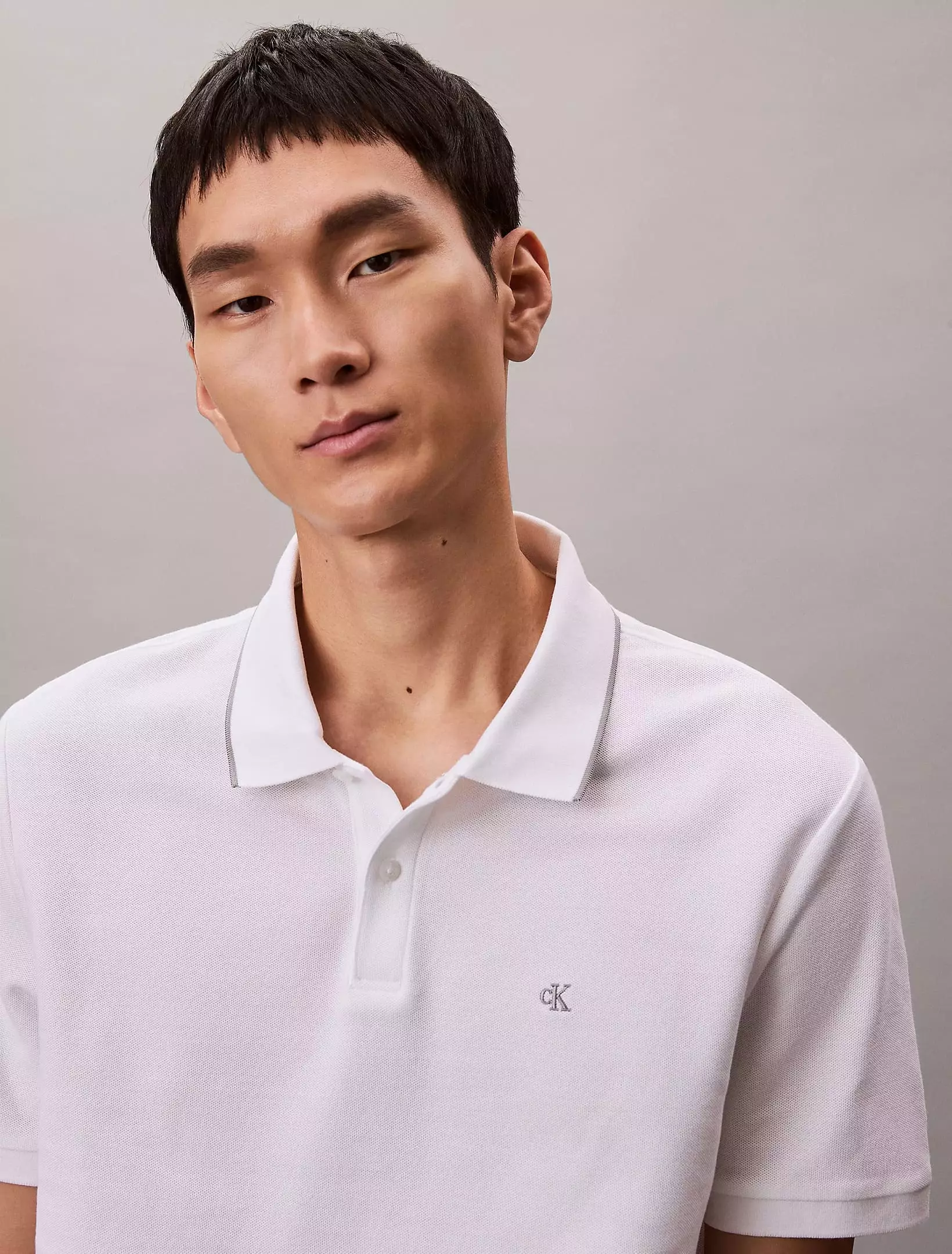 Calvin Klein - Short Sleeve Refined Piqué Tipped Classic Polo