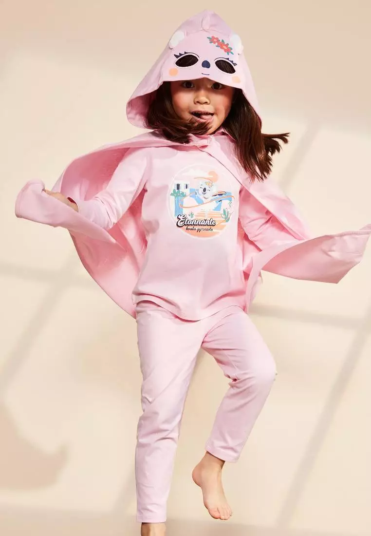 Pink cotton pjs best sale