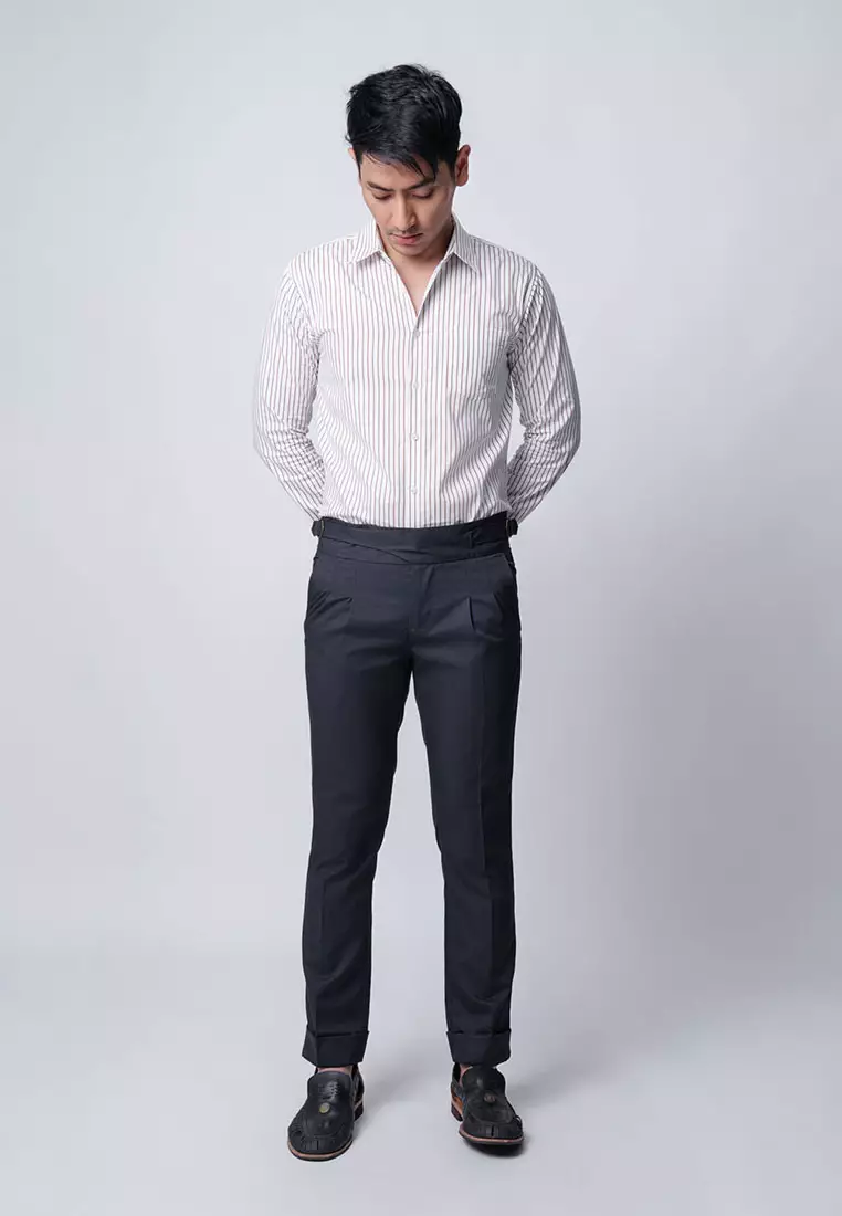 Gurkha Buckle Pants Dark Grey