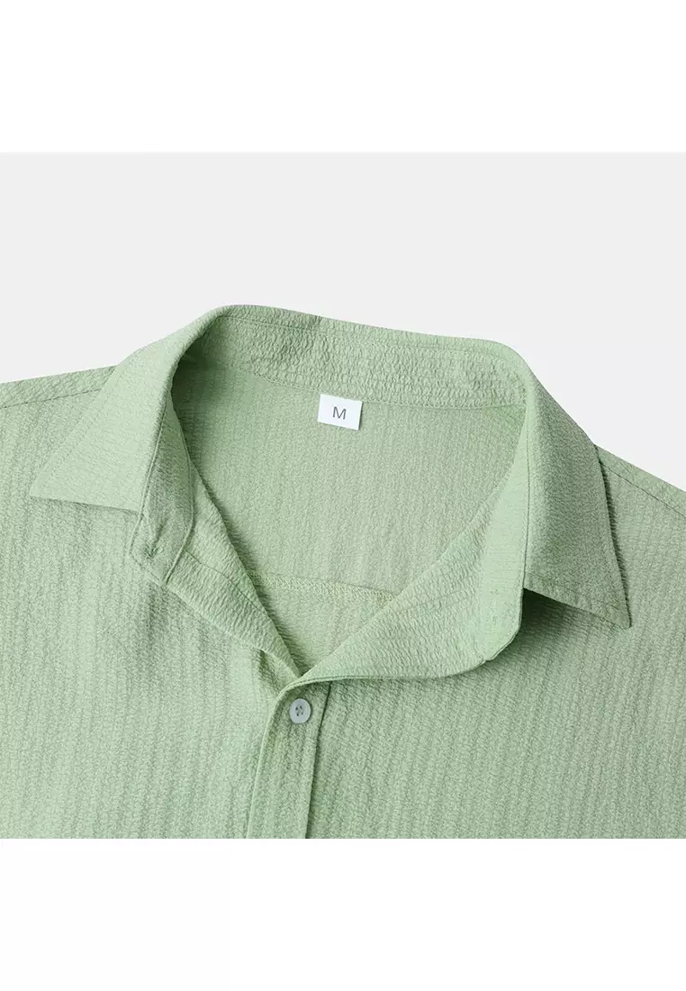 Solid Color Short-Sleeved Shirt YL-A89