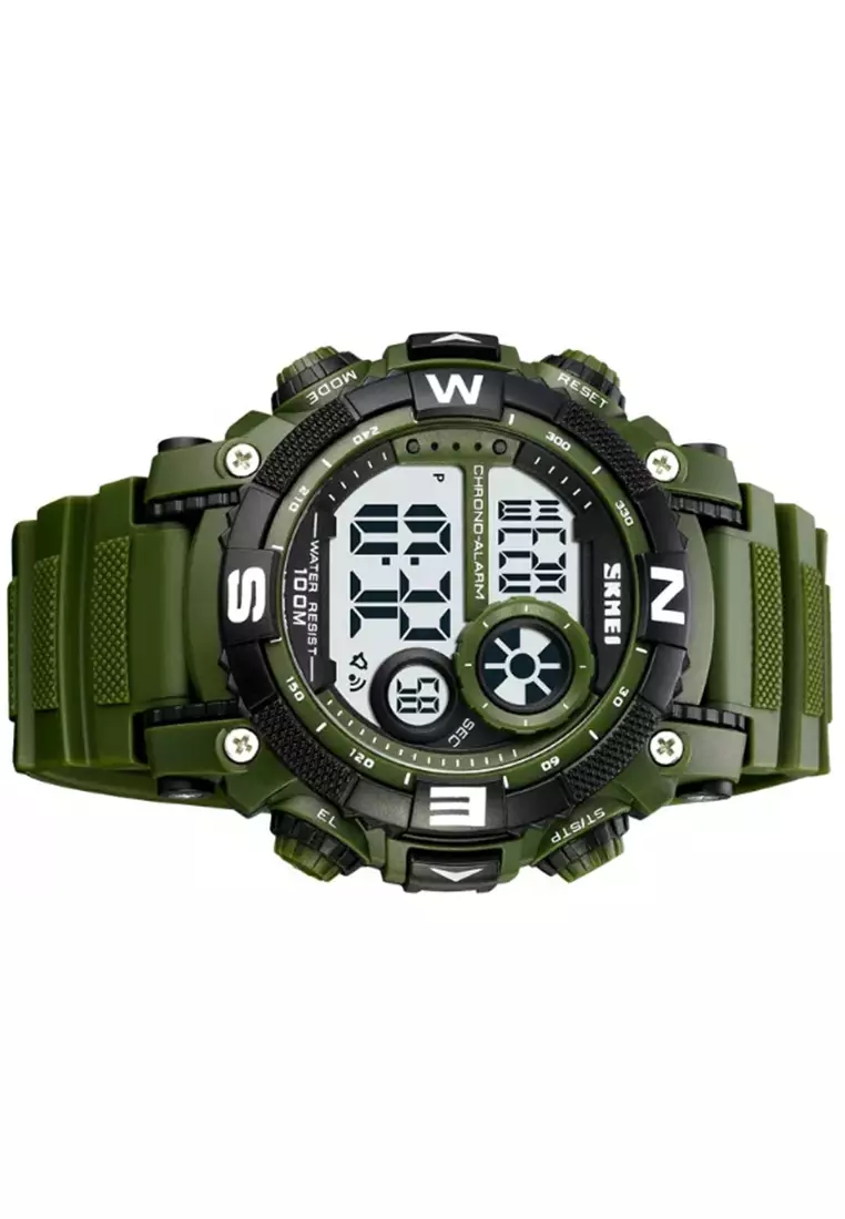 Jam Tangan Digital Pria Waterproof Many Function Strap Tali Material PU Silicone IR39 ORIGINAL