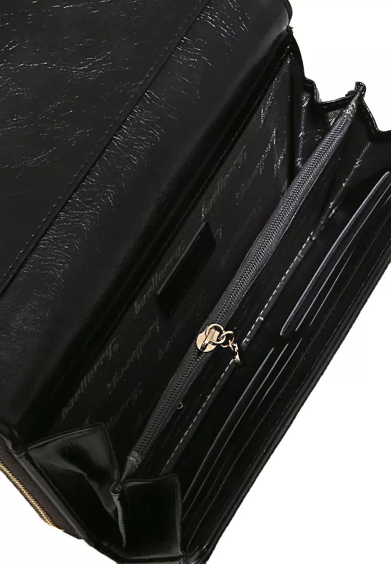 Dompet Wanita Model Panjang Long Wallet With Strap Handle Material Leather ORIGINAL