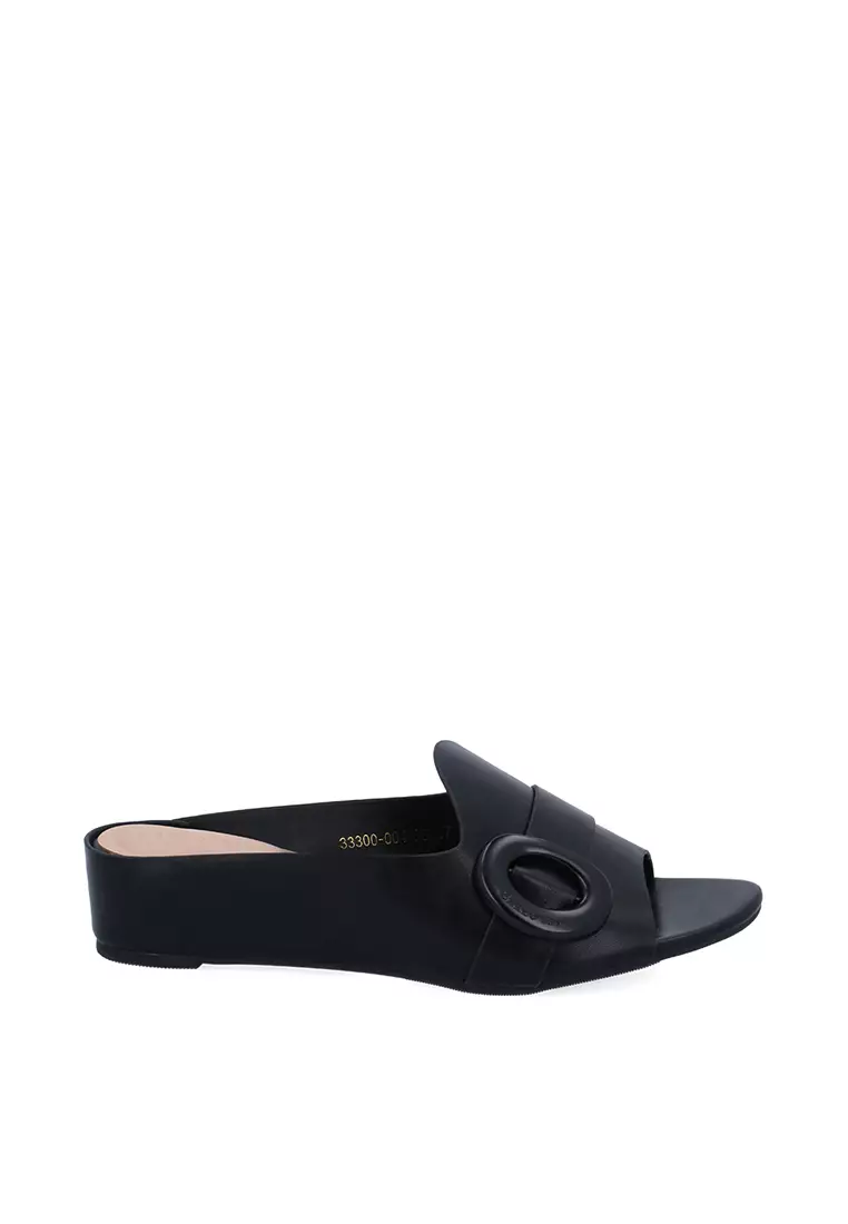 Discount on Carlo Rino  shoes - SKU: Black Vega Wedges