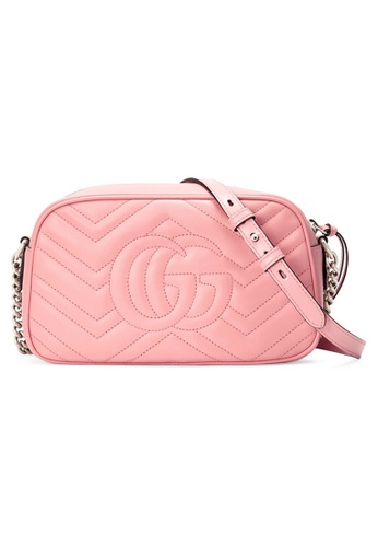 GUCCI Gucci Gg Marmont Small Shoulder Bag in Pastel Pink | ZALORA  Philippines