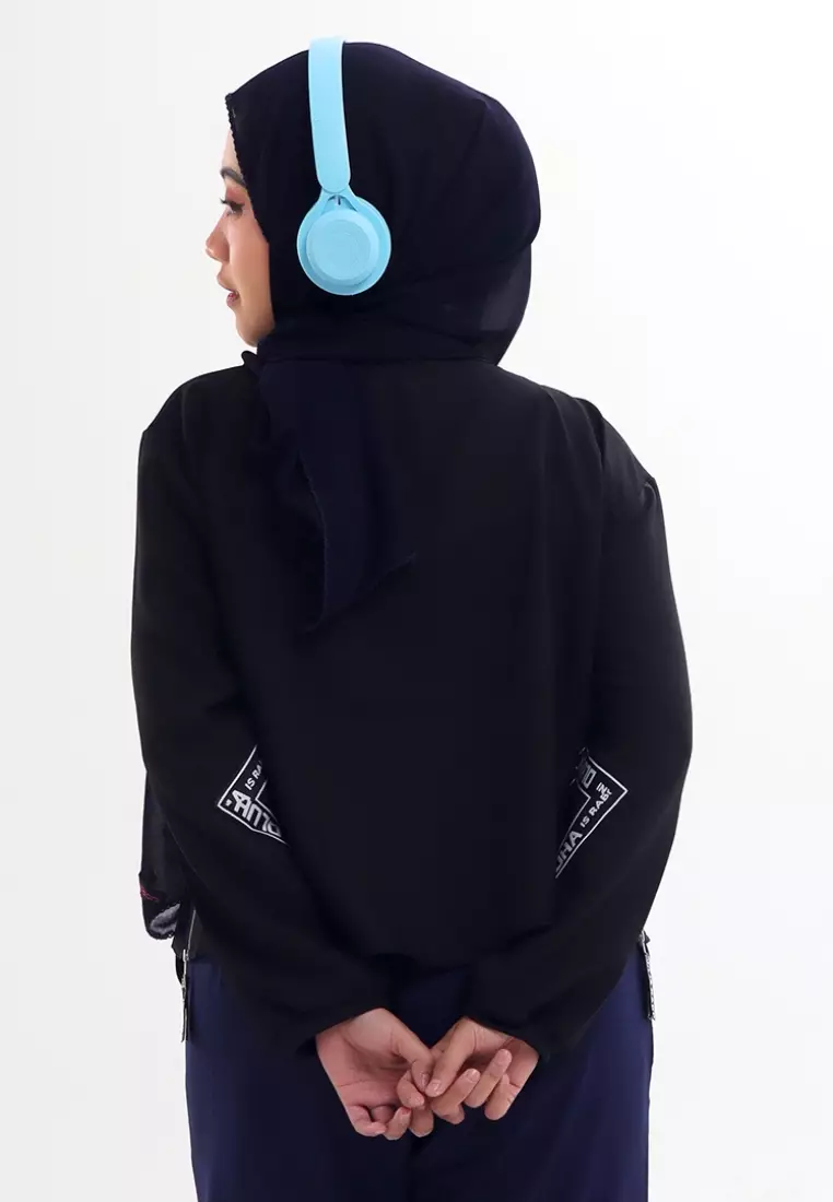 Rabbani - Tunik Lengan Panjang Nevya Z1M Hitam