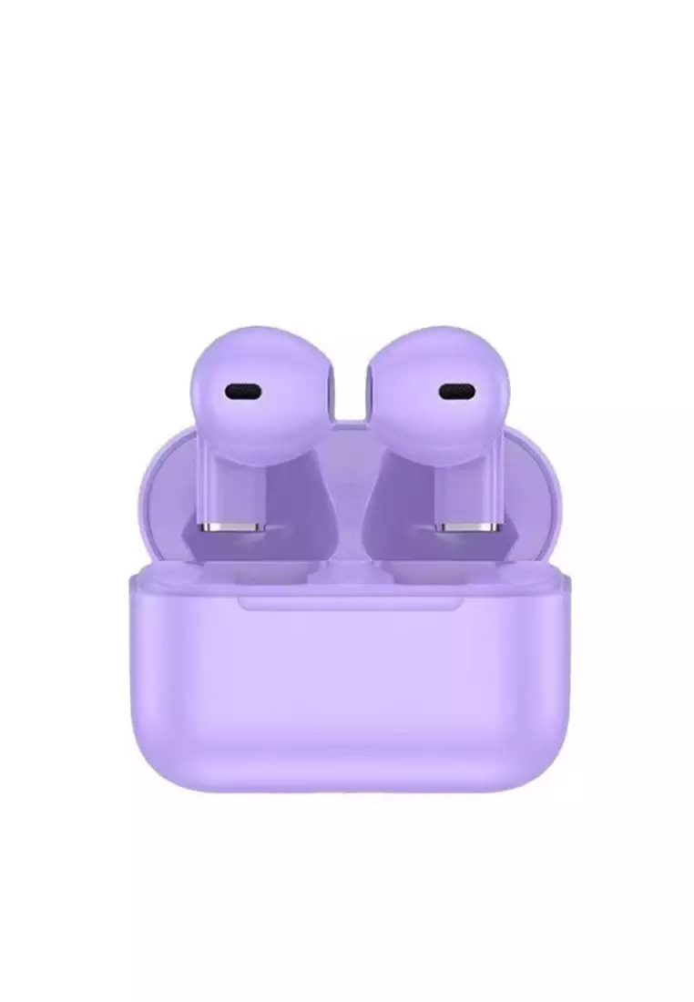 Value Deal - 5S PRO Mini Wireless Earbuds - TWS (True Wireless Stereo) - Purple + MOHLIA 24K Gold Plated Real Rose