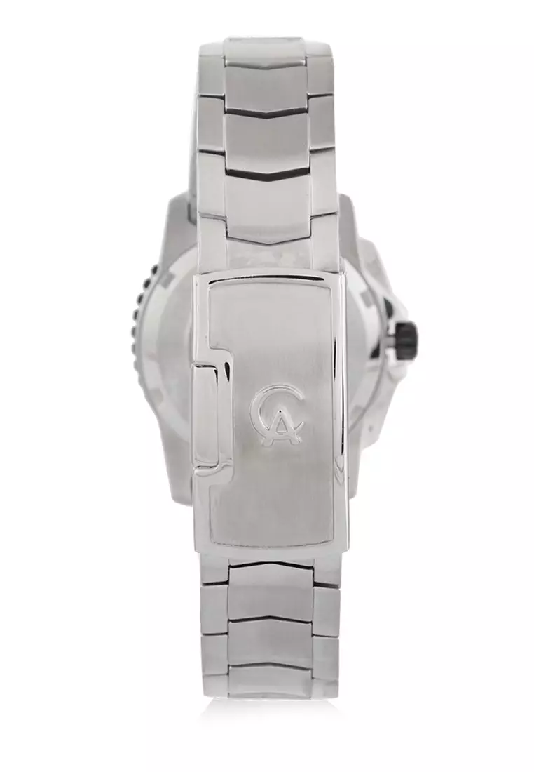 Alexandre Christie Jam Tangan Wanita - Silver Black - Stainless Steel - 6455 Silver Black Ladies